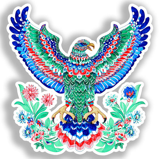 Eagle Vinyl Decal Sticker for Car, Laptop, Tumbler and more # A018520-4" x 4"