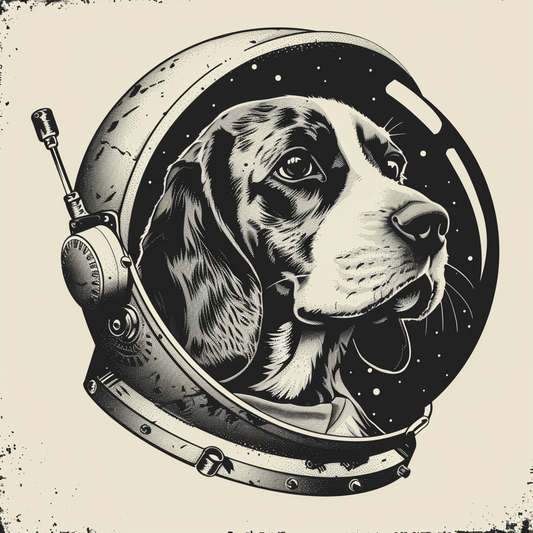 Beagle dog astronaut Vinyl Decal Sticker for Car, Laptop, Tumbler and more # F011863