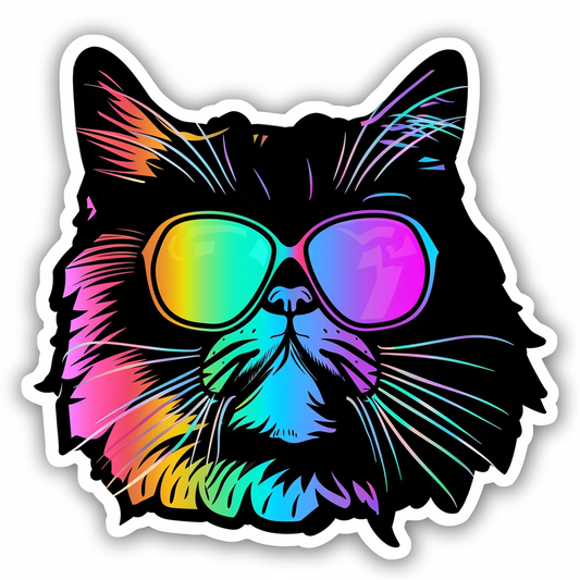 Cat Vinyl Decal Sticker for Car, Laptop, Tumbler and more # F016268-4" x 4"