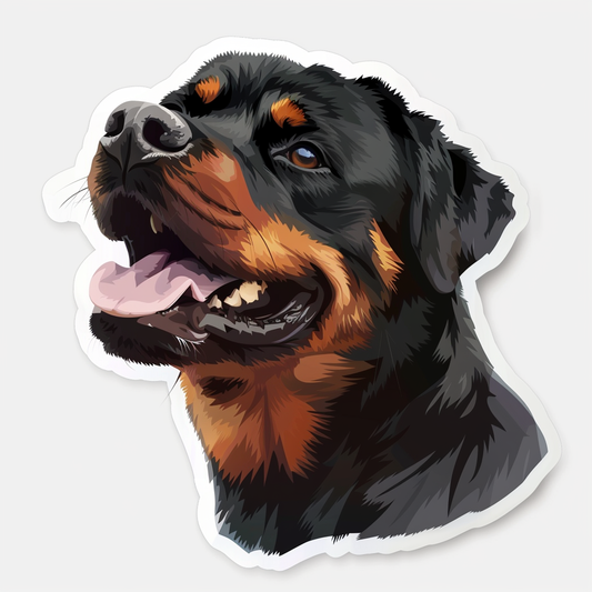 Rottweiler Dog Vinyl Decal Sticker for Car, Laptop, Tumbler and more # F07164