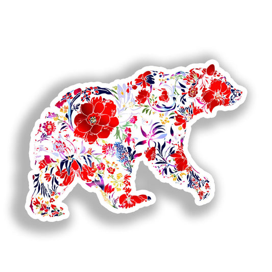 Bear Vinyl Decal Sticker for Car, Laptop, Tumbler and more # A018591-4" x 4"