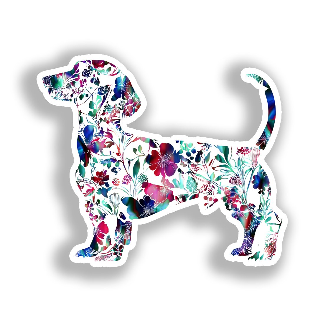 Dachshund Dog Vinyl Decal Sticker for Car, Laptop, Tumbler and more # A019754-4" x 4"