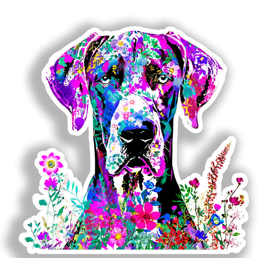 Great Dane Dog Vinyl Decal Sticker for Car, Laptop, Tumbler and more # A019465-4" x 4"