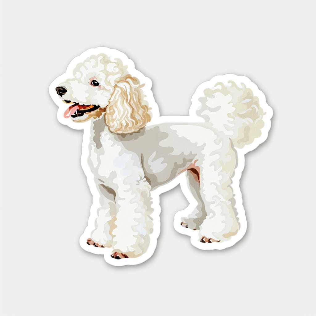 Poodle Dog Vinyl Decal Sticker for Car, Laptop, Tumbler and more # F07383