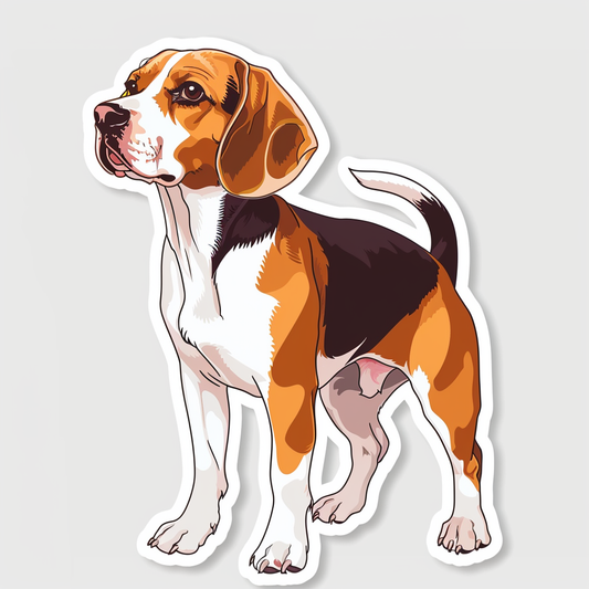 Beagle Dog Vinyl Decal Sticker for Car, Laptop, Tumbler and more # F07544