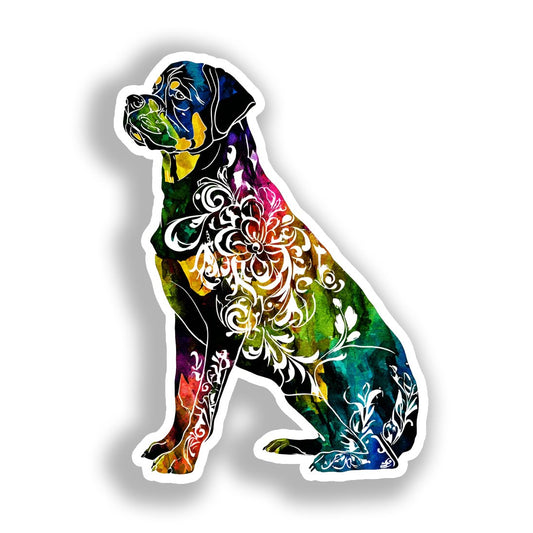 Rottweiler Dog Vinyl Decal Sticker for Car, Laptop, Tumbler and more # A018266-4" x 4"