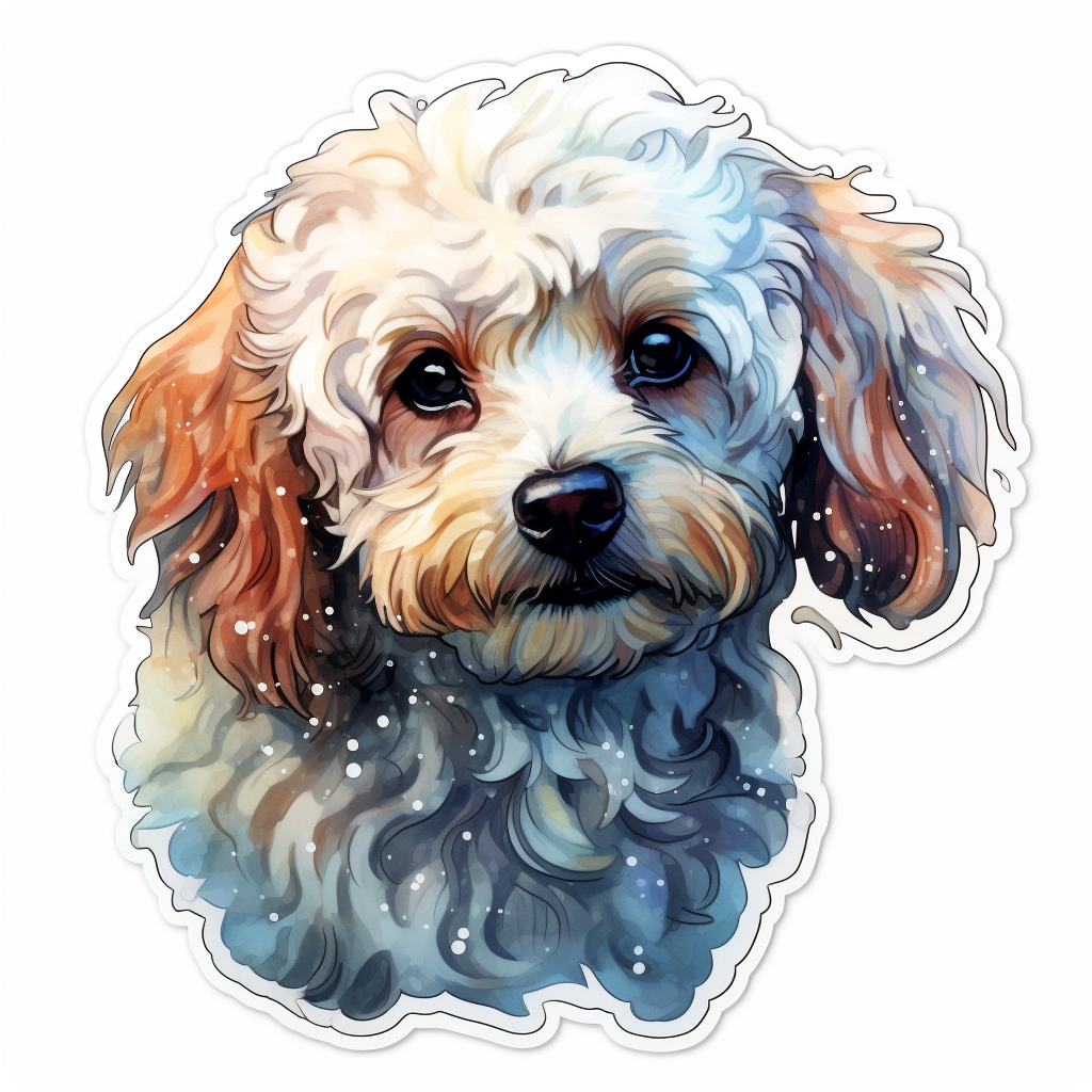 Poodle dog Vinyl Decal Sticker for Car, Laptop, Tumbler and more # F012181