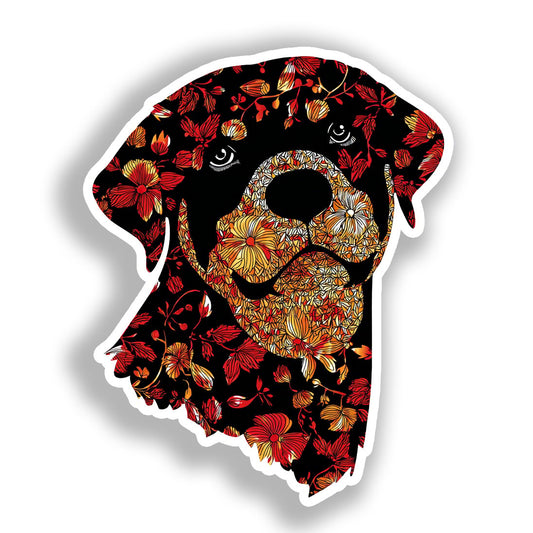 Rottweiler Dog Vinyl Decal Sticker for Car, Laptop, Tumbler and more # A018288-4" x 4"