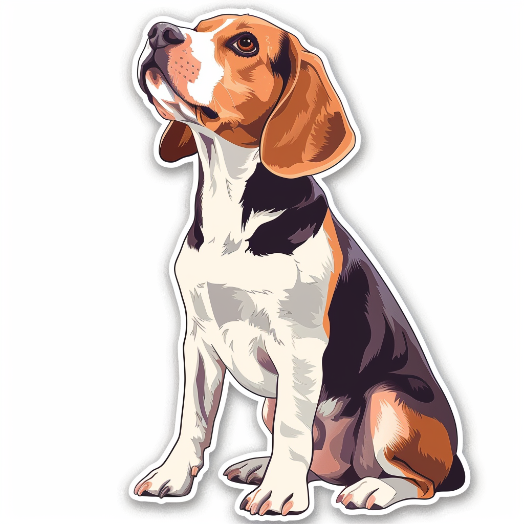 Beagle dog Vinyl Decal Sticker for Car, Laptop, Tumbler and more # F011807