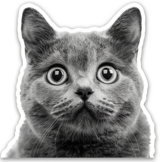 British Shorthair cat Vinyl Decal Sticker for Car, Laptop, Tumbler and more # F07826