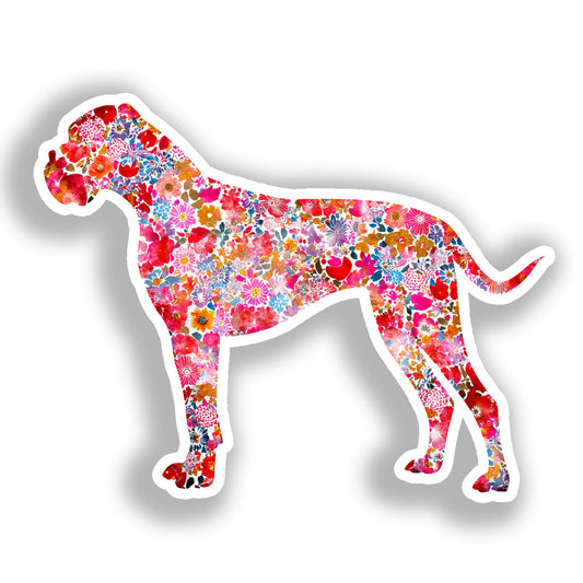 Boxer Dog Vinyl Decal Sticker for Car, Laptop, Tumbler and more # A018978-4" x 4"