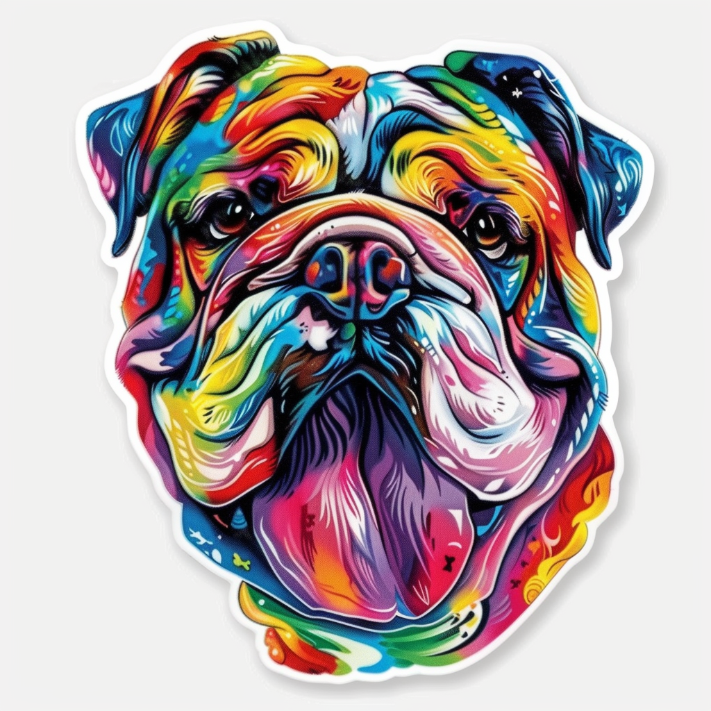 Bulldog Dog Vinyl Decal Sticker for Car, Laptop, Tumbler and more # F07355