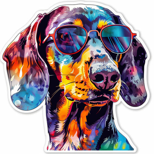 Dachshund Dog Vinyl Decal Sticker for Car, Laptop, Tumbler and more # F013001
