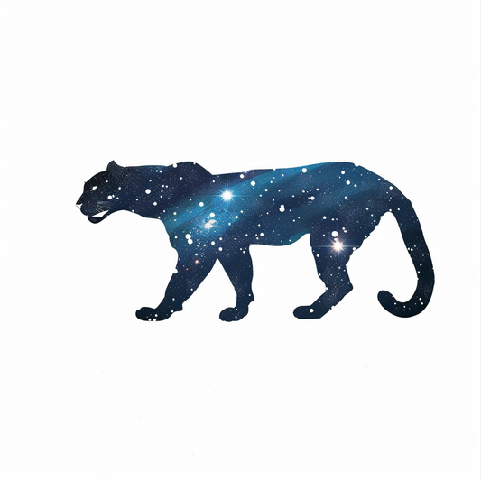 Leopard majestic Expressive surreal Vinyl Decal Sticker for Car, Laptop, Tumbler and more # F022520