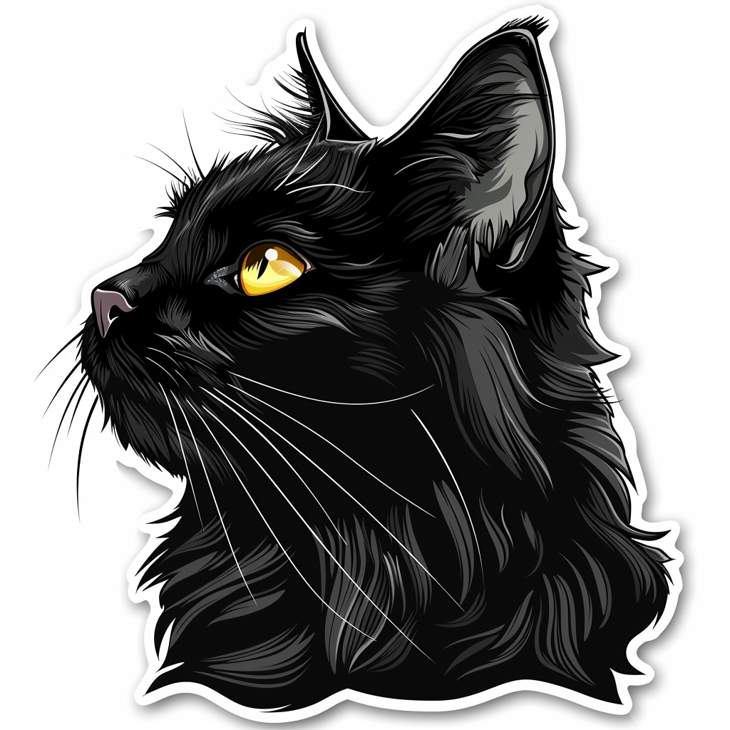 Maine Coon cat Vinyl Decal Sticker for Car, Laptop, Tumbler and more # F07888