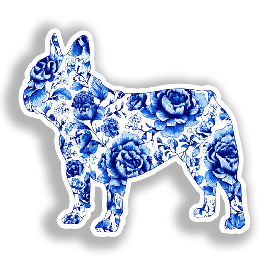 French Bulldog Dog Vinyl Decal Sticker for Car, Laptop, Tumbler and more # A019605-4" x 4"