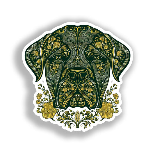 Rottweiler Dog Vinyl Decal Sticker for Car, Laptop, Tumbler and more # A017946-4" x 4"