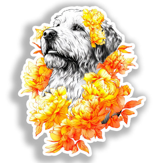 Medium Breed Dog Vinyl Decal Sticker for Car, Laptop, Tumbler and more # A019350-4" x 4"