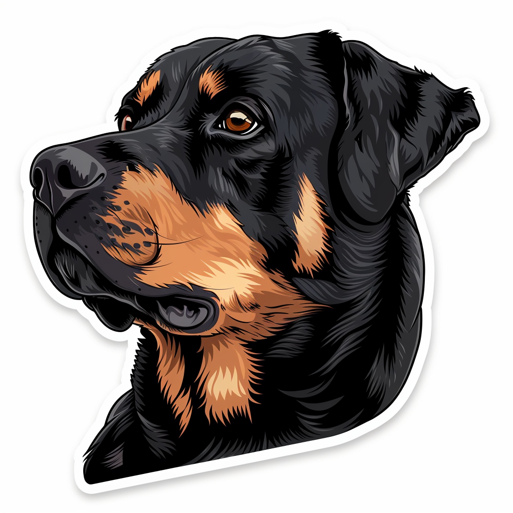 Rottweiler Dog Vinyl Decal Sticker for Car, Laptop, Tumbler and more # F07282