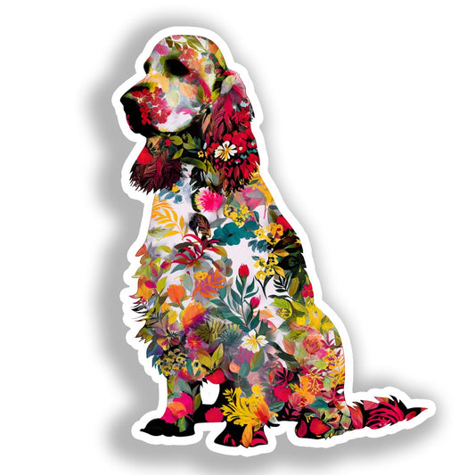 Cocker Spaniel Dog Vinyl Decal Sticker for Car, Laptop, Tumbler and more # A019804-4" x 4"