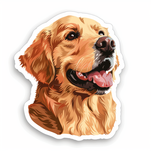 Golden Retriever Dog Vinyl Decal Sticker for Car, Laptop, Tumbler and more # F07254