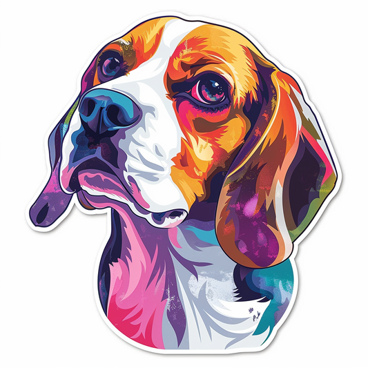 Beagle dog Vinyl Decal Sticker for Car, Laptop, Tumbler and more # F012141