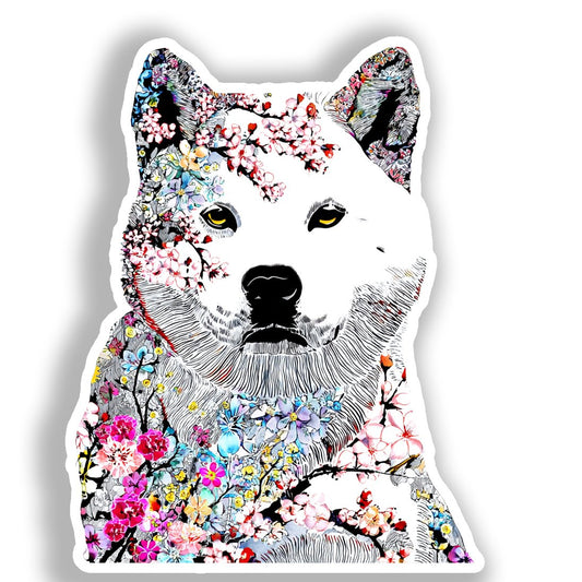 Akita Dog Vinyl Decal Sticker for Car, Laptop, Tumbler and more # A018813-4" x 4"