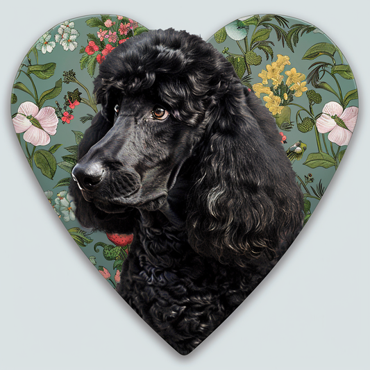 Poodle Dog heartcore Vinyl Decal Sticker for Car, Laptop, Tumbler and more # F012336