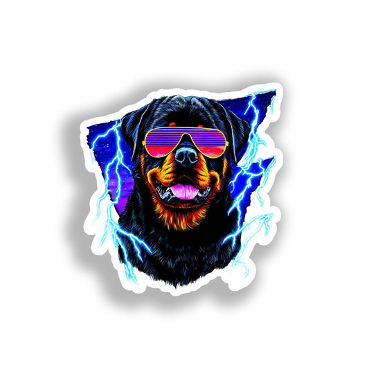 Rottweiler Dog Vinyl Decal Sticker for Car, Laptop, Tumbler and more # A018007-4" x 4"