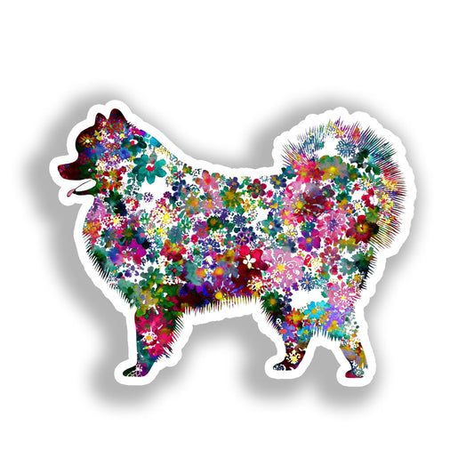 Pomeranian Dog Vinyl Decal Sticker for Car, Laptop, Tumbler and more # A017467-4" x 4"