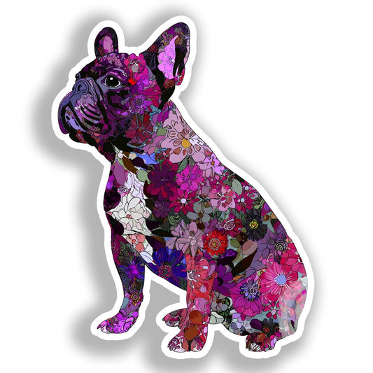 French Bulldog Dog Vinyl Decal Sticker for Car, Laptop, Tumbler and more # A019629-4" x 4"