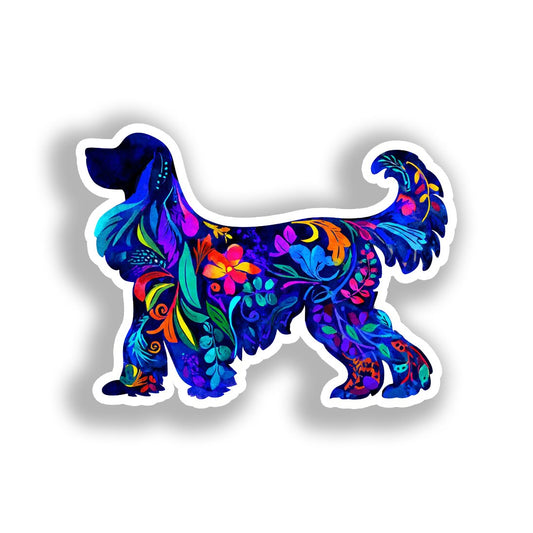 Cocker Spaniel Dog Vinyl Decal Sticker for Car, Laptop, Tumbler and more # A018808-4" x 4"