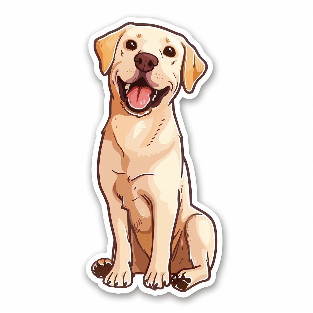 Labrador Retriever Dog Vinyl Decal Sticker for Car, Laptop, Tumbler and more # F07745