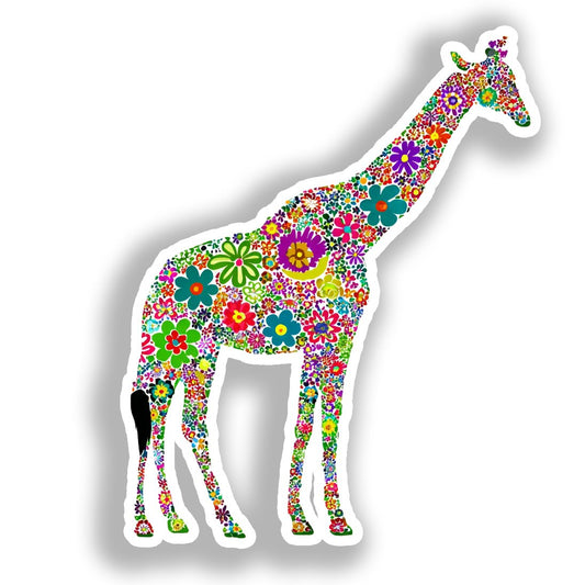 Giraffe Vinyl Decal Sticker for Car, Laptop, Tumbler and more # A018558-4" x 4"