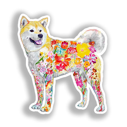 Akita Dog Vinyl Decal Sticker for Car, Laptop, Tumbler and more # A018822-4" x 4"