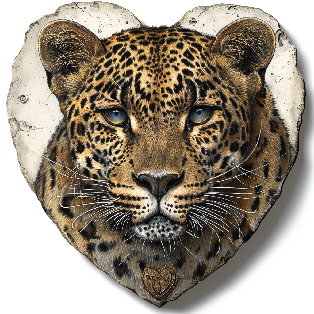 Leopard majestic Expressive surreal Vinyl Decal Sticker for Car, Laptop, Tumbler and more # F022532