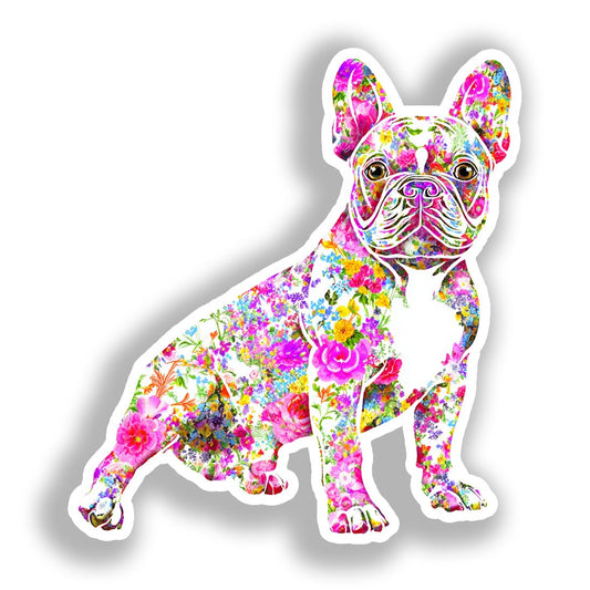 French Bulldog Dog Vinyl Decal Sticker for Car, Laptop, Tumbler and more # A019635-4" x 4"