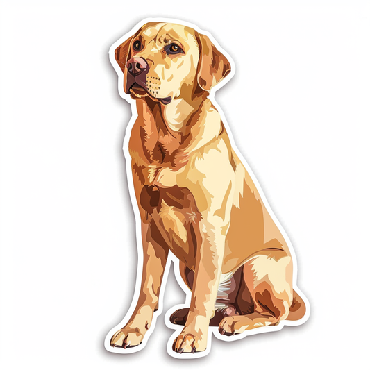 Labrador Retriever Dog Vinyl Decal Sticker for Car, Laptop, Tumbler and more # F07711
