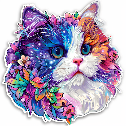 Ragdoll Cat Vinyl Decal Sticker for Car, Laptop, Tumbler and more # F07952