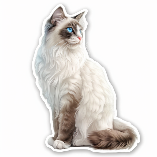 Ragdoll cat Vinyl Decal Sticker for Car, Laptop, Tumbler and more # F07769