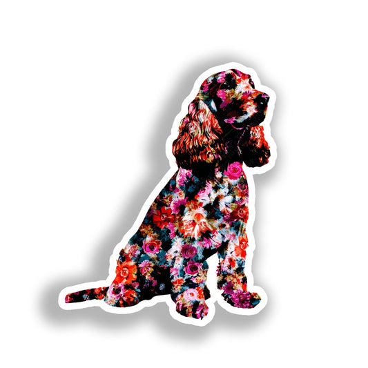 Cocker Spaniel Dog Vinyl Decal Sticker for Car, Laptop, Tumbler and more # A018809-4" x 4"