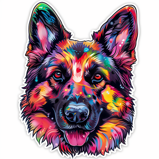German Shepherd Dog Vinyl Decal Sticker for Car, Laptop, Tumbler and more # F011399