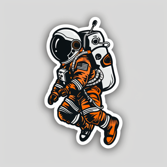 Astronaut Vinyl Decal Sticker for Car, Laptop, Tumbler and more # F016166-4" x 4"