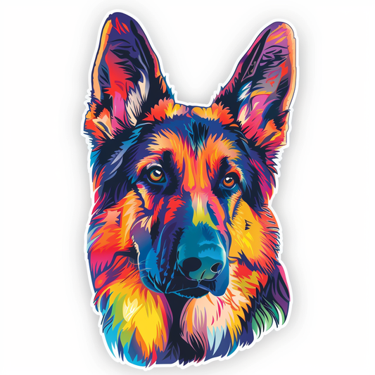 German Shepherd Dog Vinyl Decal Sticker for Car, Laptop, Tumbler and more # F011679