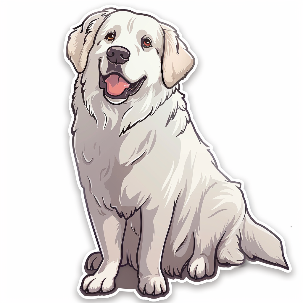 Great Pyrenees dog  Vinyl Decal Sticker for Car, Laptop, Tumbler and more # F023556