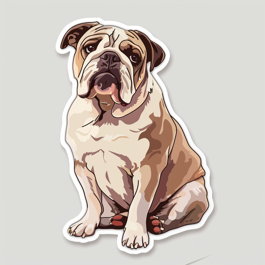 Bulldog Dog Vinyl Decal Sticker for Car, Laptop, Tumbler and more # F07336