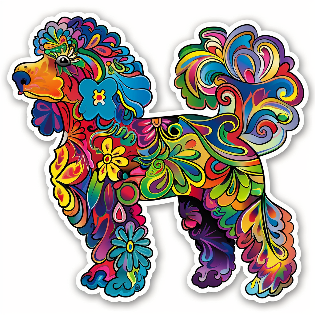 Poodle Dog Vinyl Decal Sticker for Car, Laptop, Tumbler and more # F012473