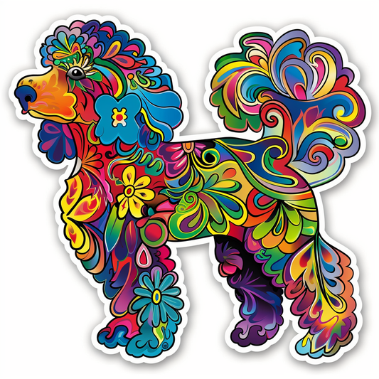 Poodle Dog Vinyl Decal Sticker for Car, Laptop, Tumbler and more # F012473