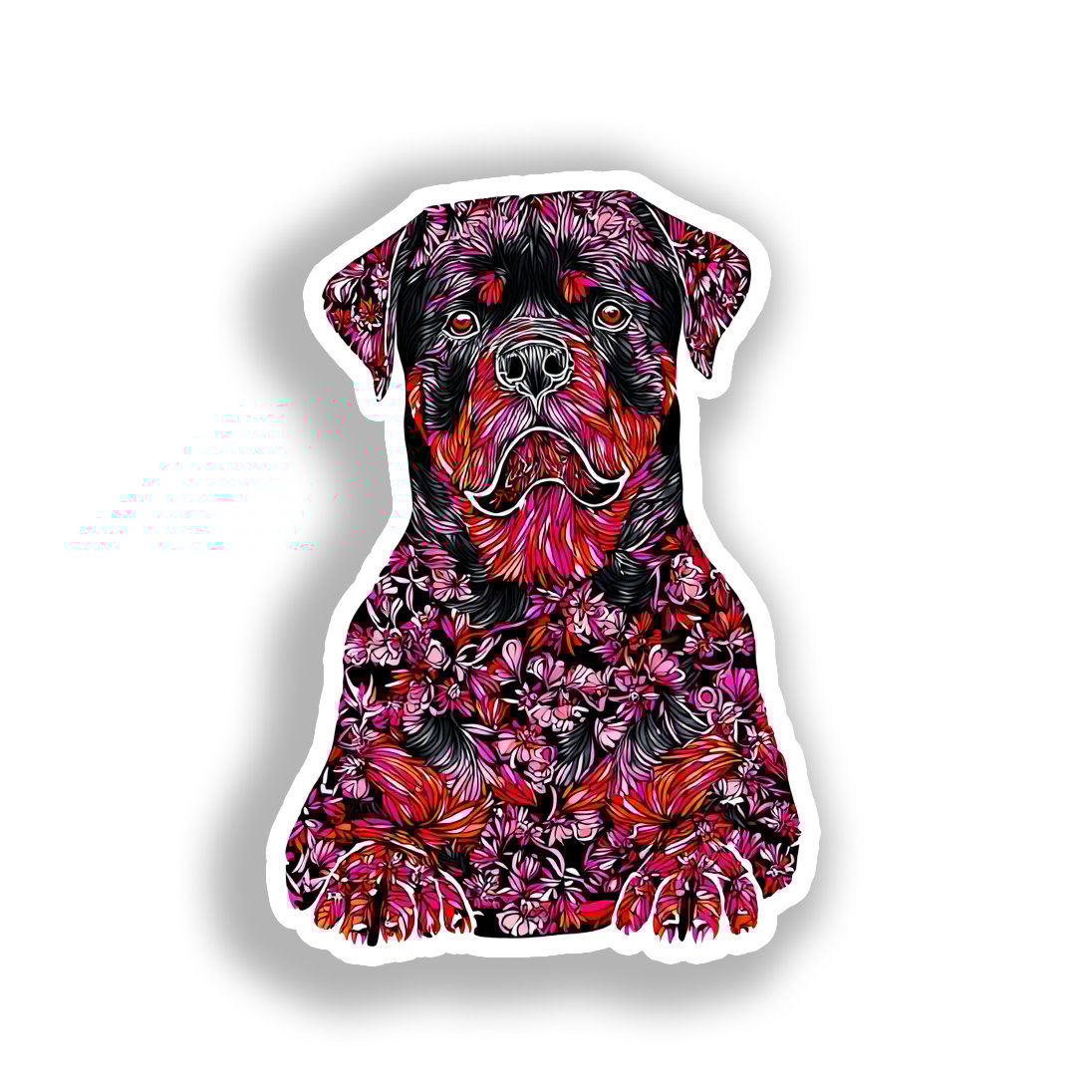 Rottweiler Dog Vinyl Decal Sticker for Car, Laptop, Tumbler and more # A018151-4" x 4"