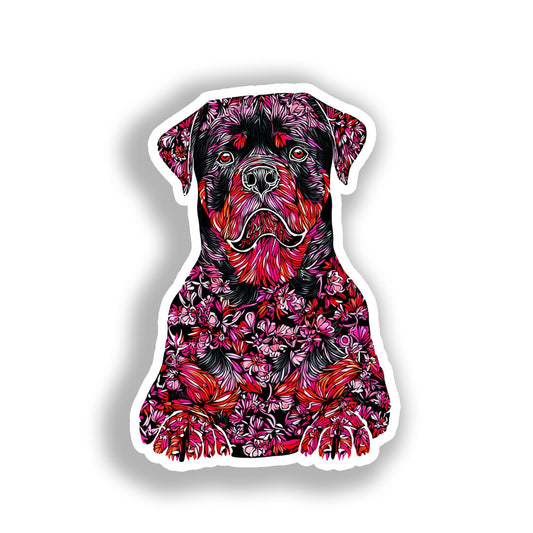 Rottweiler Dog Vinyl Decal Sticker for Car, Laptop, Tumbler and more # A018151-4" x 4"